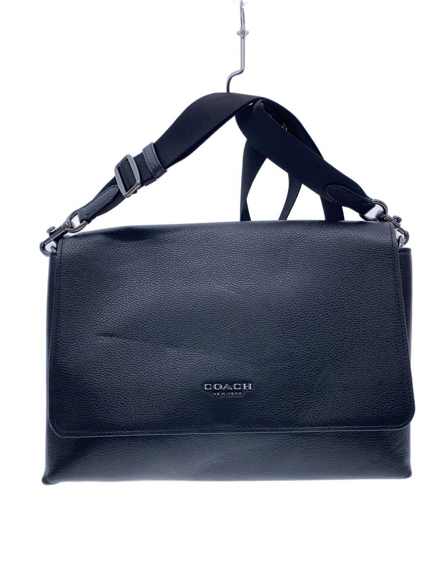 COACH Shoulder Bag Leather BLK Solid CY768 Caleb Messenger Bag
