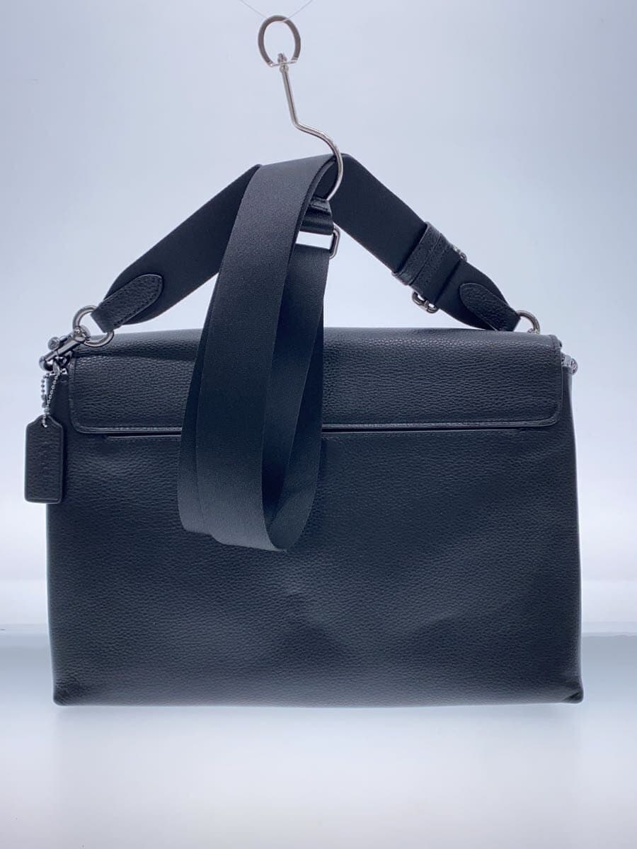 COACH Shoulder Bag Leather BLK Solid CY768 Caleb Messenger Bag 3