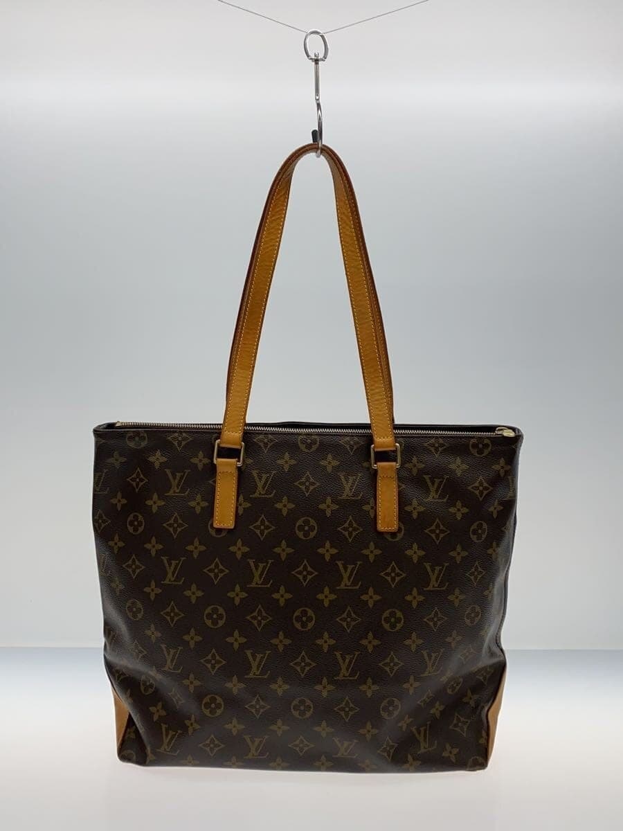 LOUIS VUITTON Cabas Mezzo _Monogram Canvas PVC BRW All Over Pattern 3