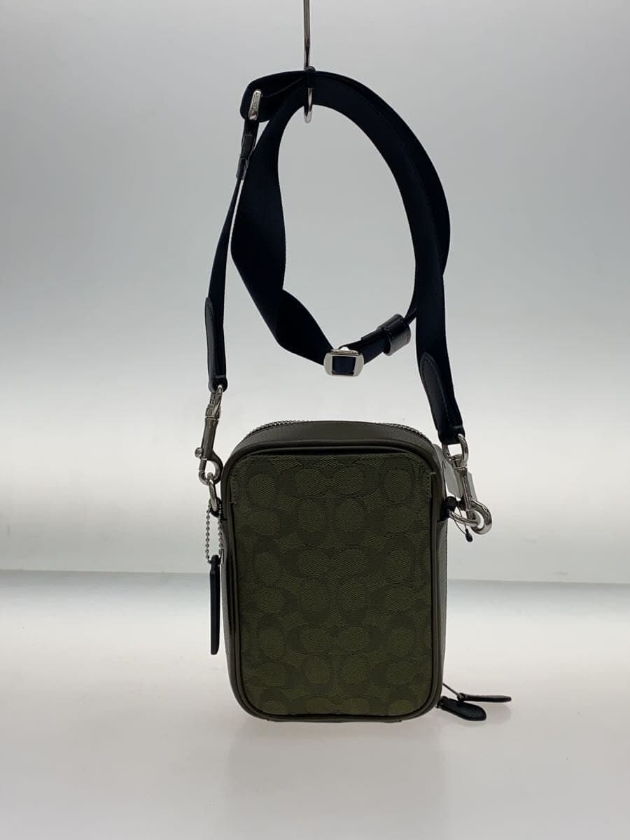 COACH Shoulder Bag -- GRN All-over Pattern Stanton Crossbody Signature Jacquard 3