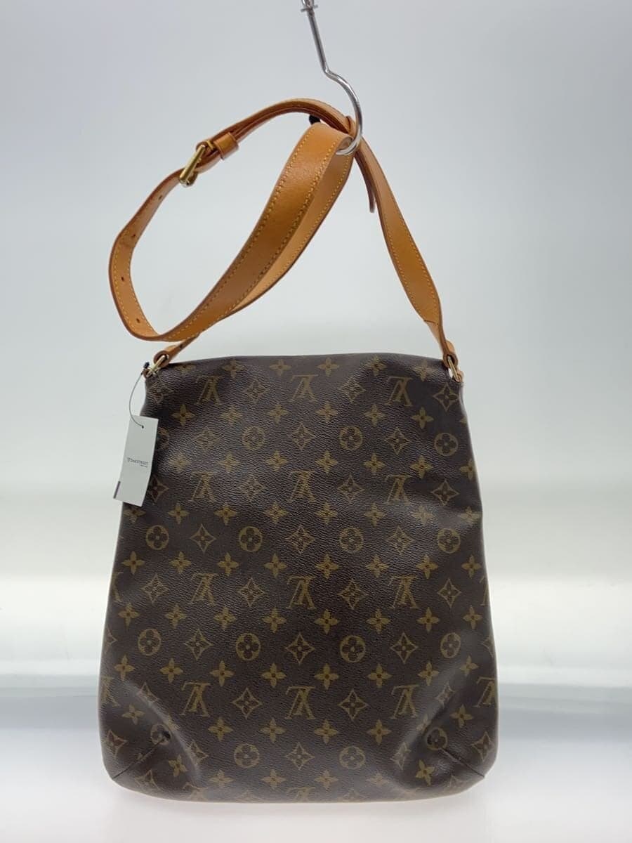 LOUIS VUITTON Musette Monogram Canvas PVC BRW All-over pattern Inner pocket has 3