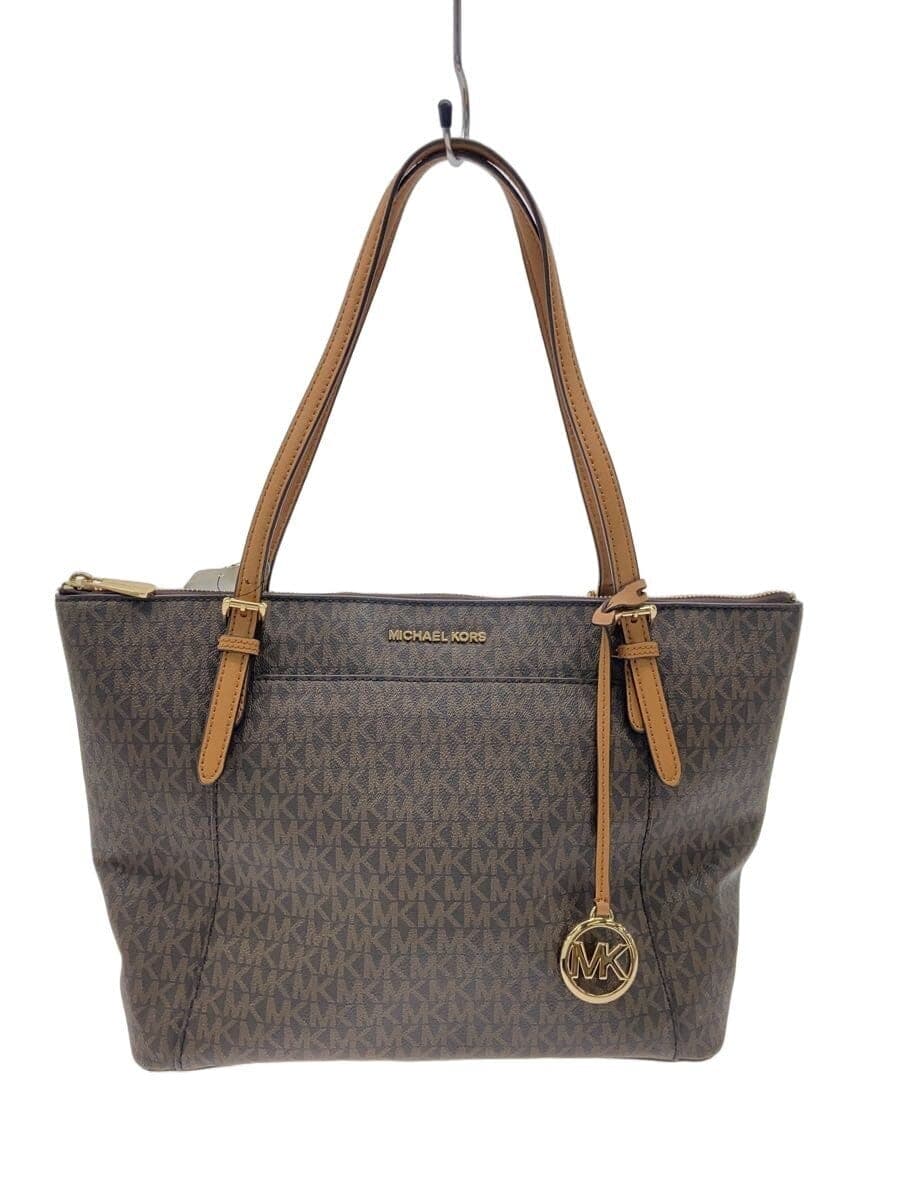 MICHAEL KORS tote bag -- BRW all-over pattern 35f8gc6t7b