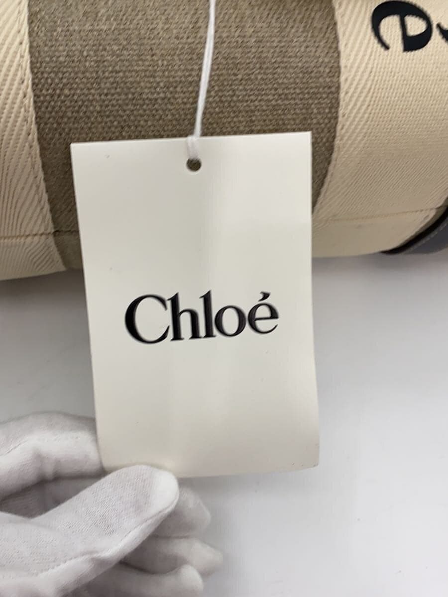Chloe WOODY Medium Tote Bag Canvas IVO CHC224S383I2691J 5
