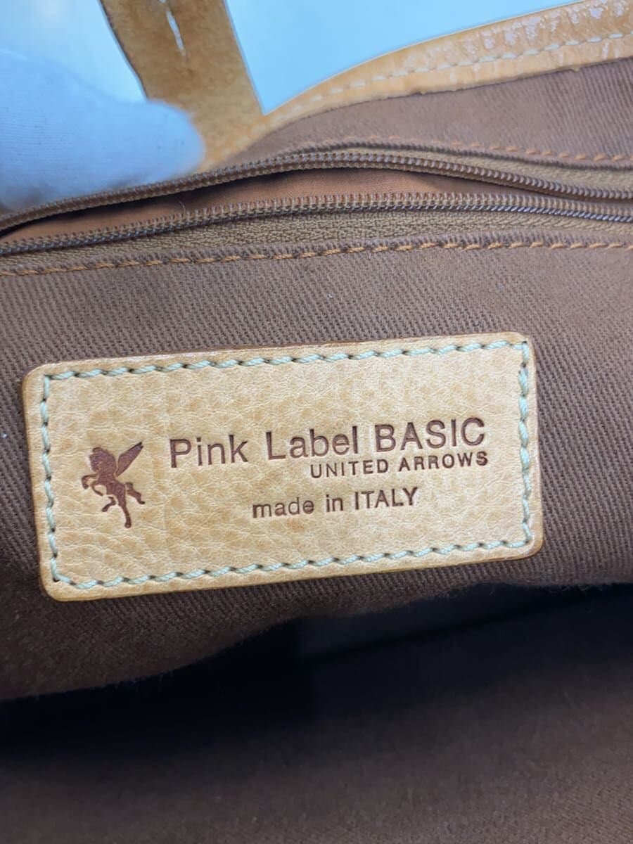 UNITED ARROWS Pink Label Basic Shoulder Bag Leather CML 5