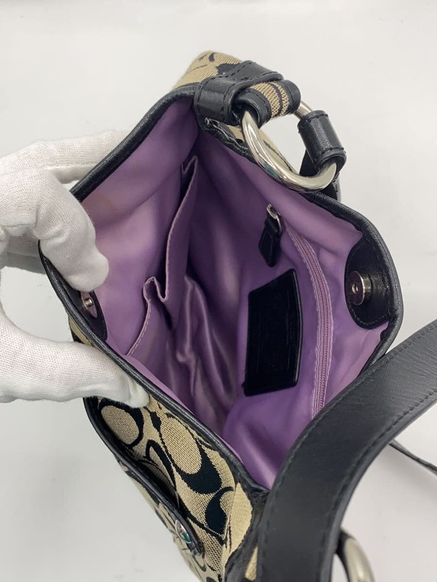 COACHOLD COACH Shoulder Bag Leather GLD 5