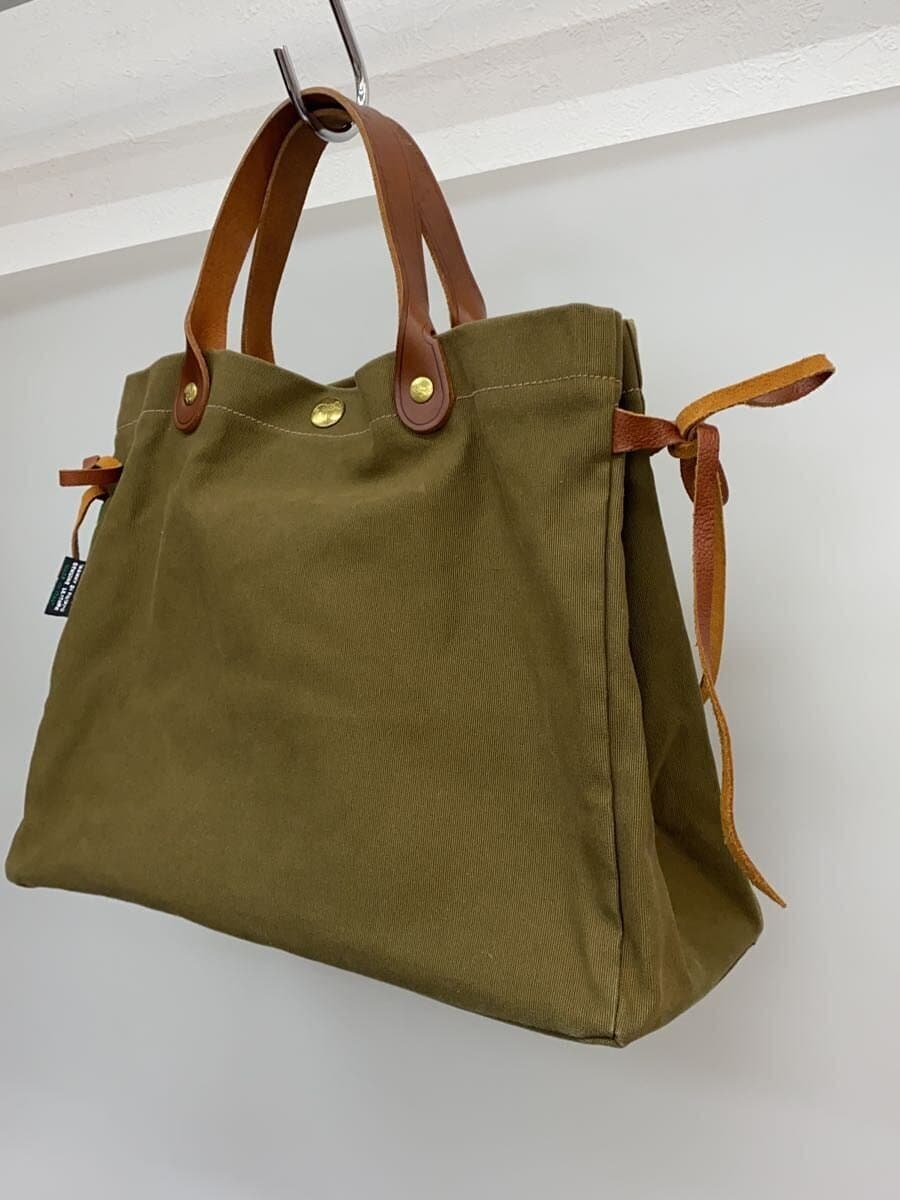 IL BISONTE Tote Bag Canvas KHK Solid 2
