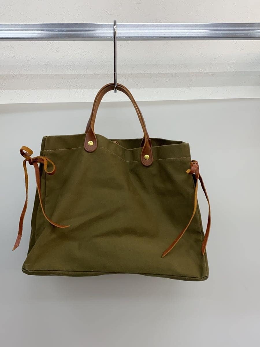 IL BISONTE Tote Bag Canvas KHK Solid 3