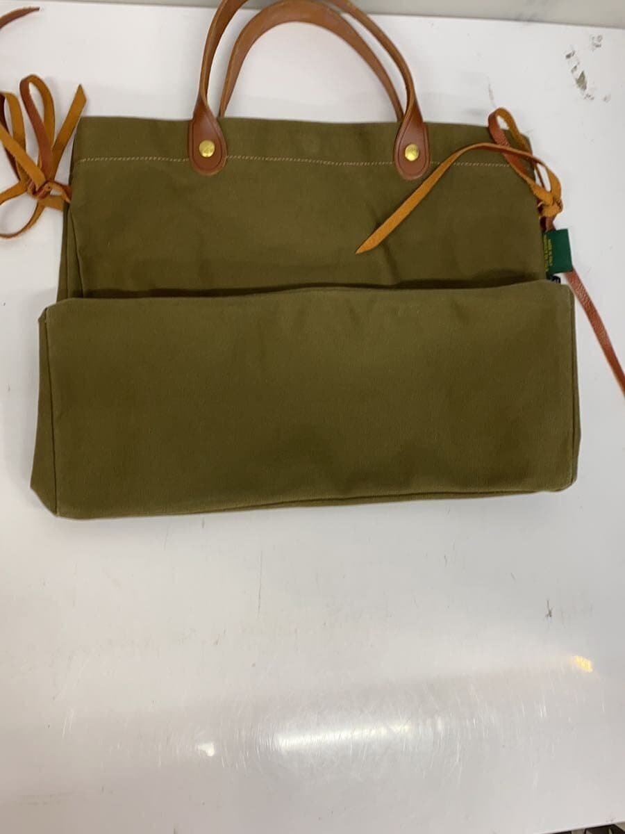 IL BISONTE Tote Bag Canvas KHK Solid 4