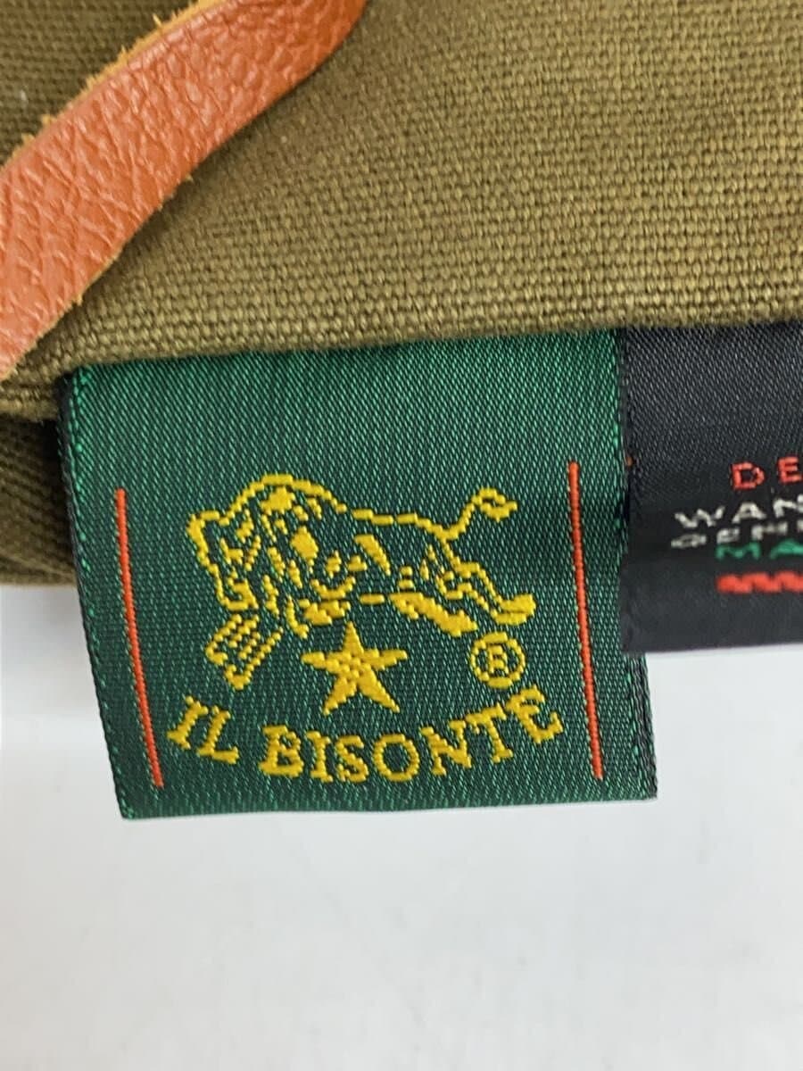 IL BISONTE Tote Bag Canvas KHK Solid 5