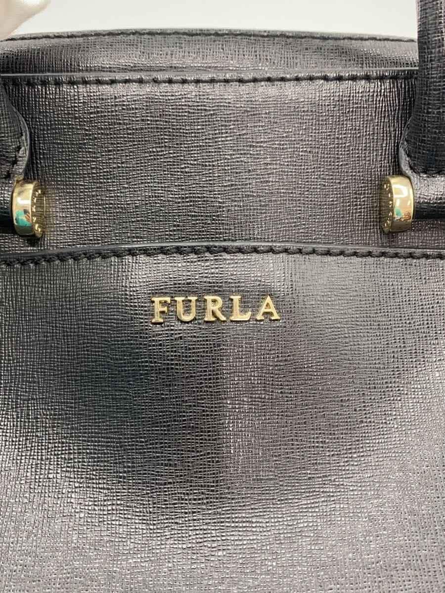 FURLA bag leather black 5