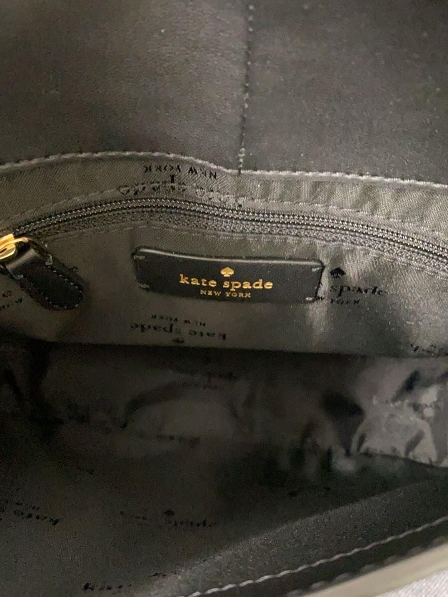kate spade new york Shoulder Bag Leather BLK Solid 6
