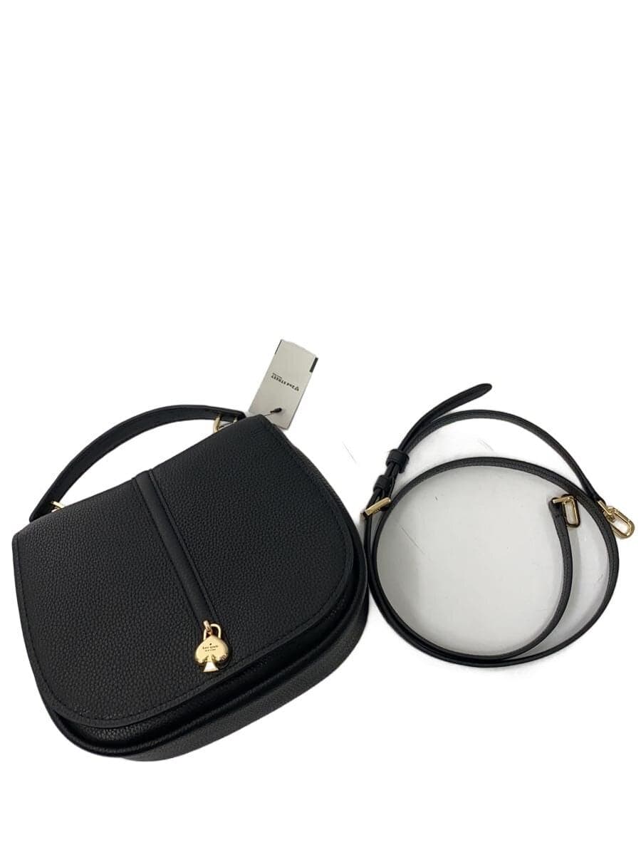 kate spade new york Shoulder Bag Leather BLK Solid 7