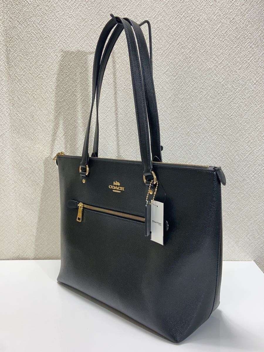 COACH handbag leather black f79608 2