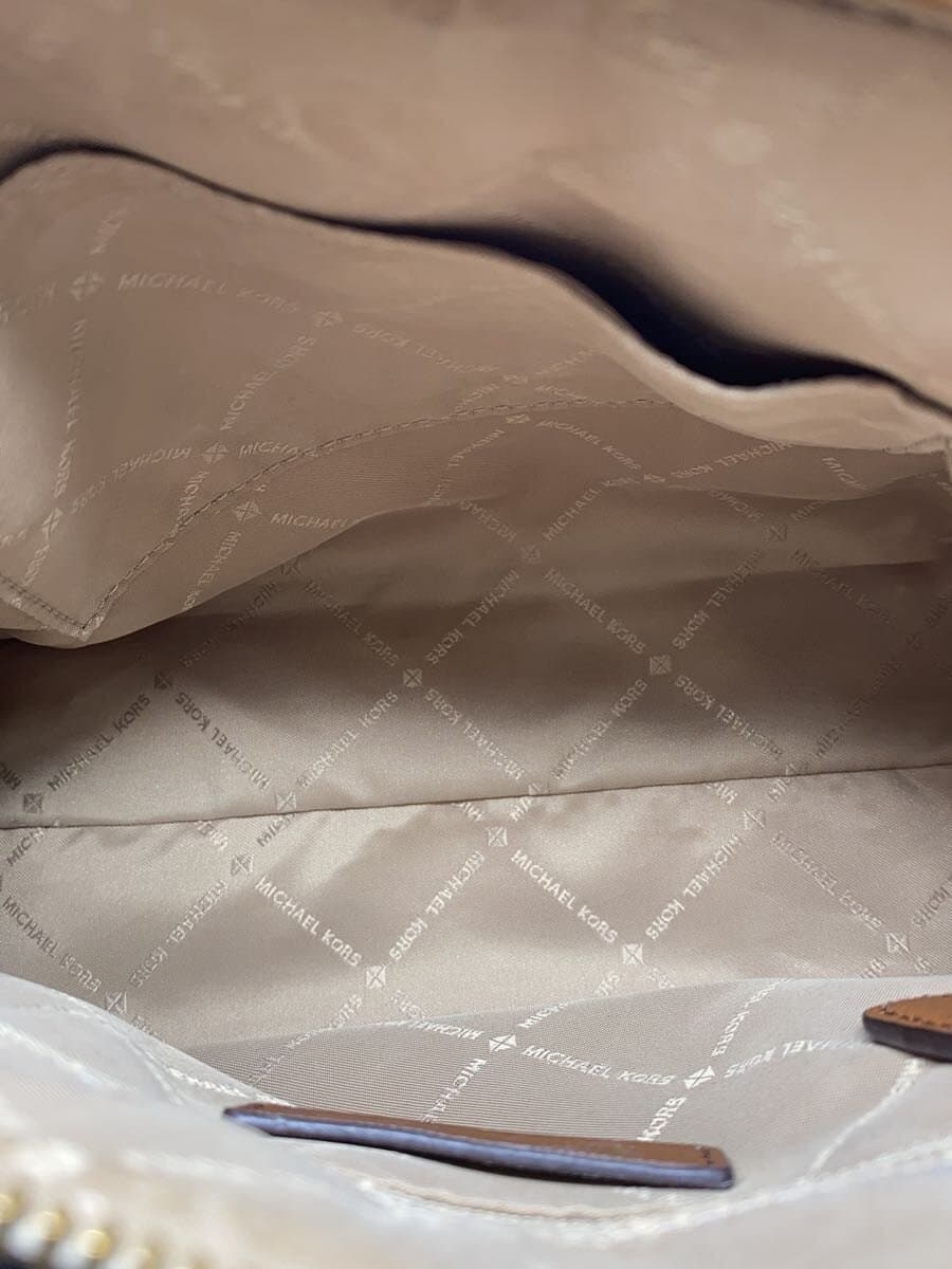 MICHAEL KORS 2WAY Shoulder Bag PVC BEG Allover Pattern AC-1905 6