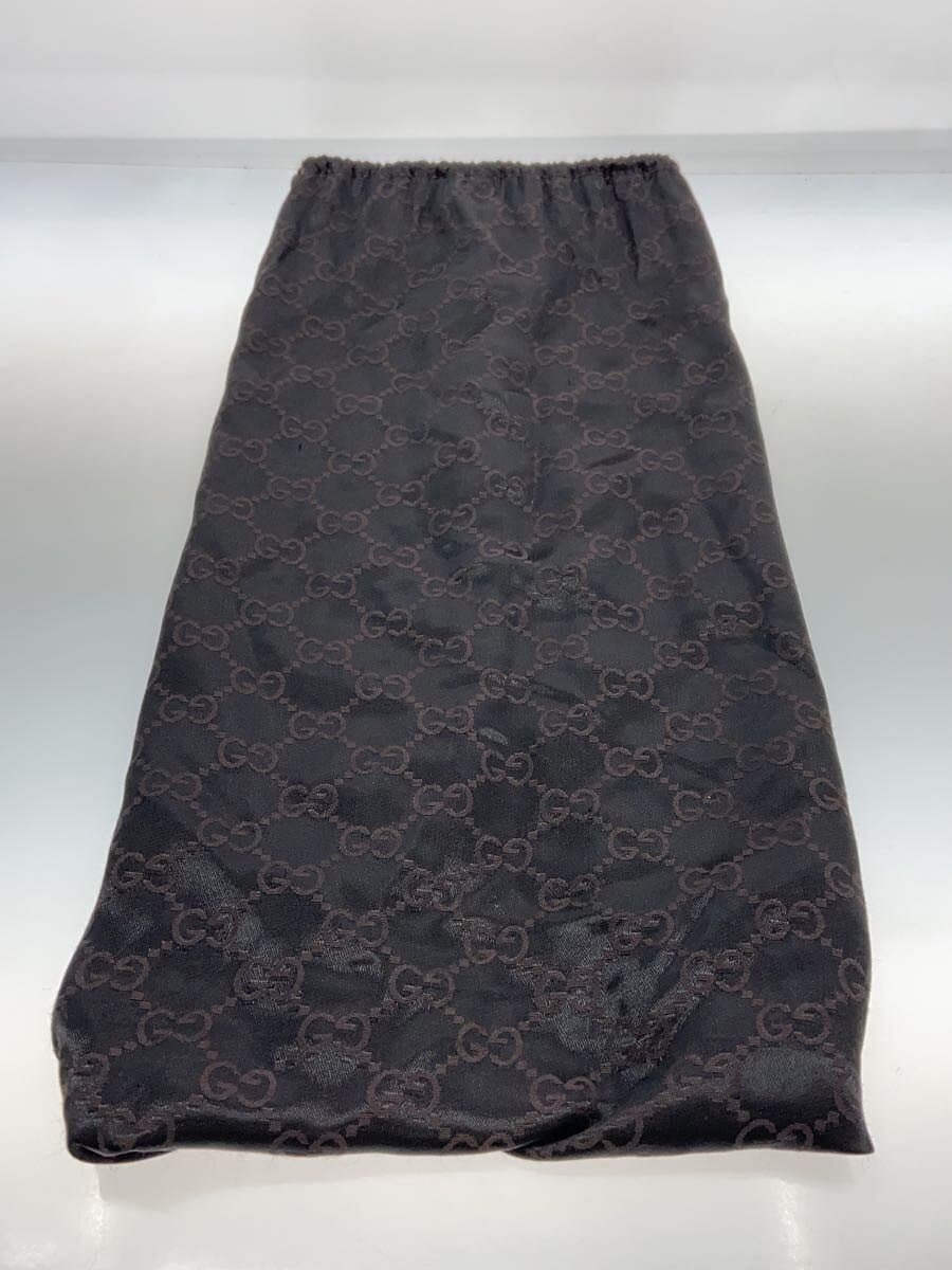 GUCCI Braided Leather Handle Tote Bag Canvas BEG Solid 7