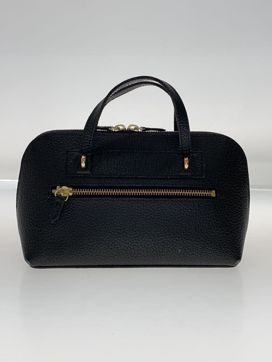 IANNE Shoulder Missing Part Omelet Handbag Leather BLK 3