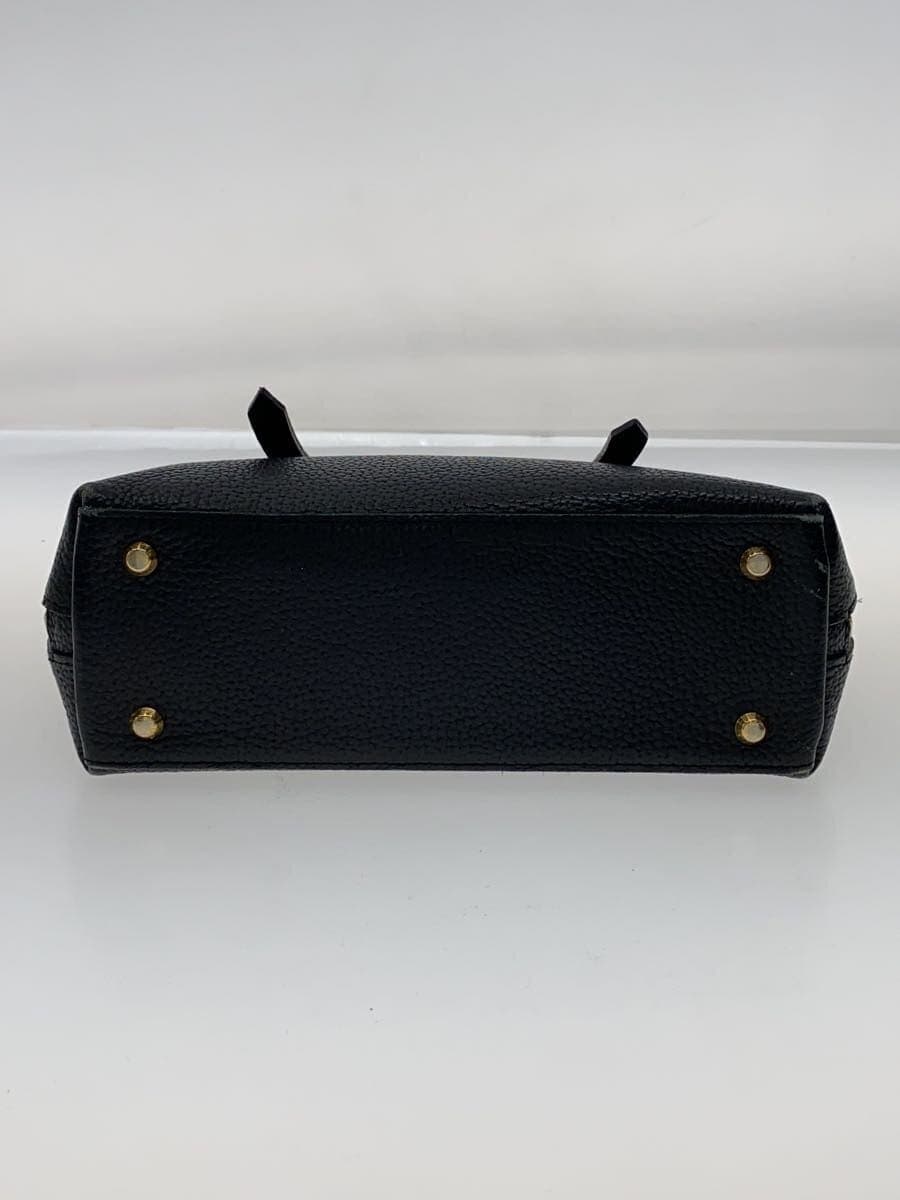 IANNE Shoulder Missing Part Omelet Handbag Leather BLK 4