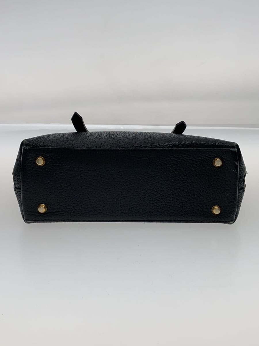 IANNE Shoulder Missing Part Omelet Handbag Leather BLK 4