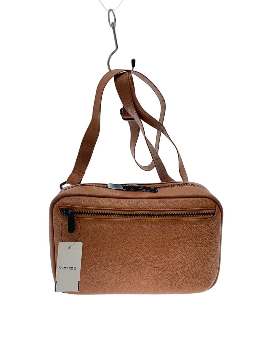 BLUE SINCERE Shoulder Bag Leather BRW Solid