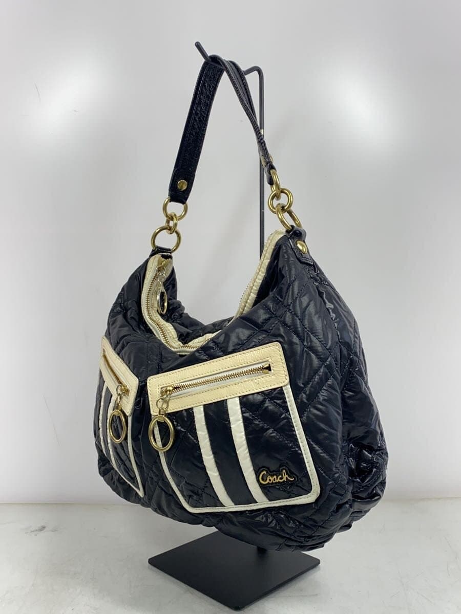 COACH Hobo _Poppy _Ski Bunny Nylon BLK Solid 2