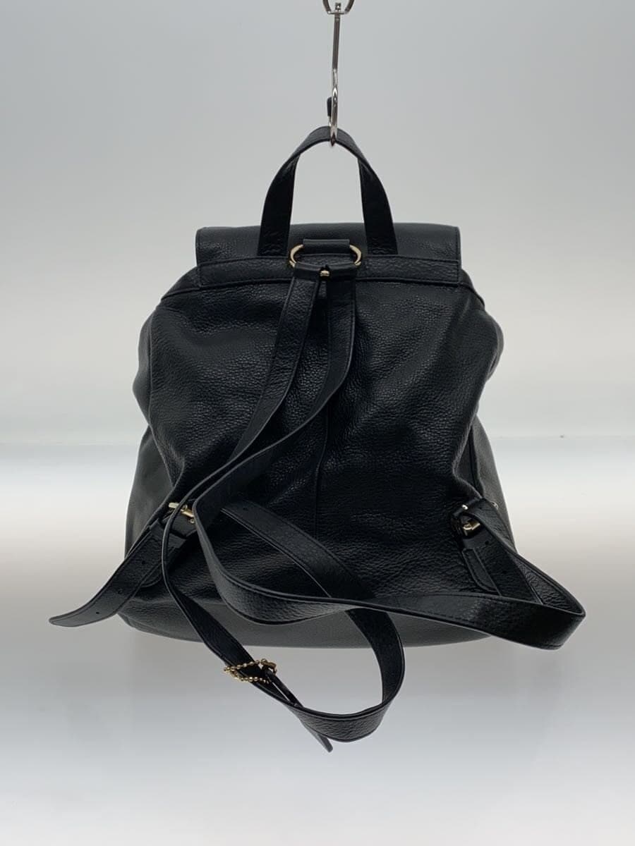 COACH Backpack Leather BLK F37410 3