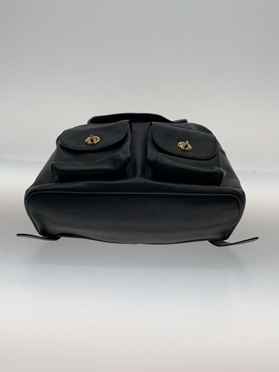COACH Backpack Leather BLK F37410 4