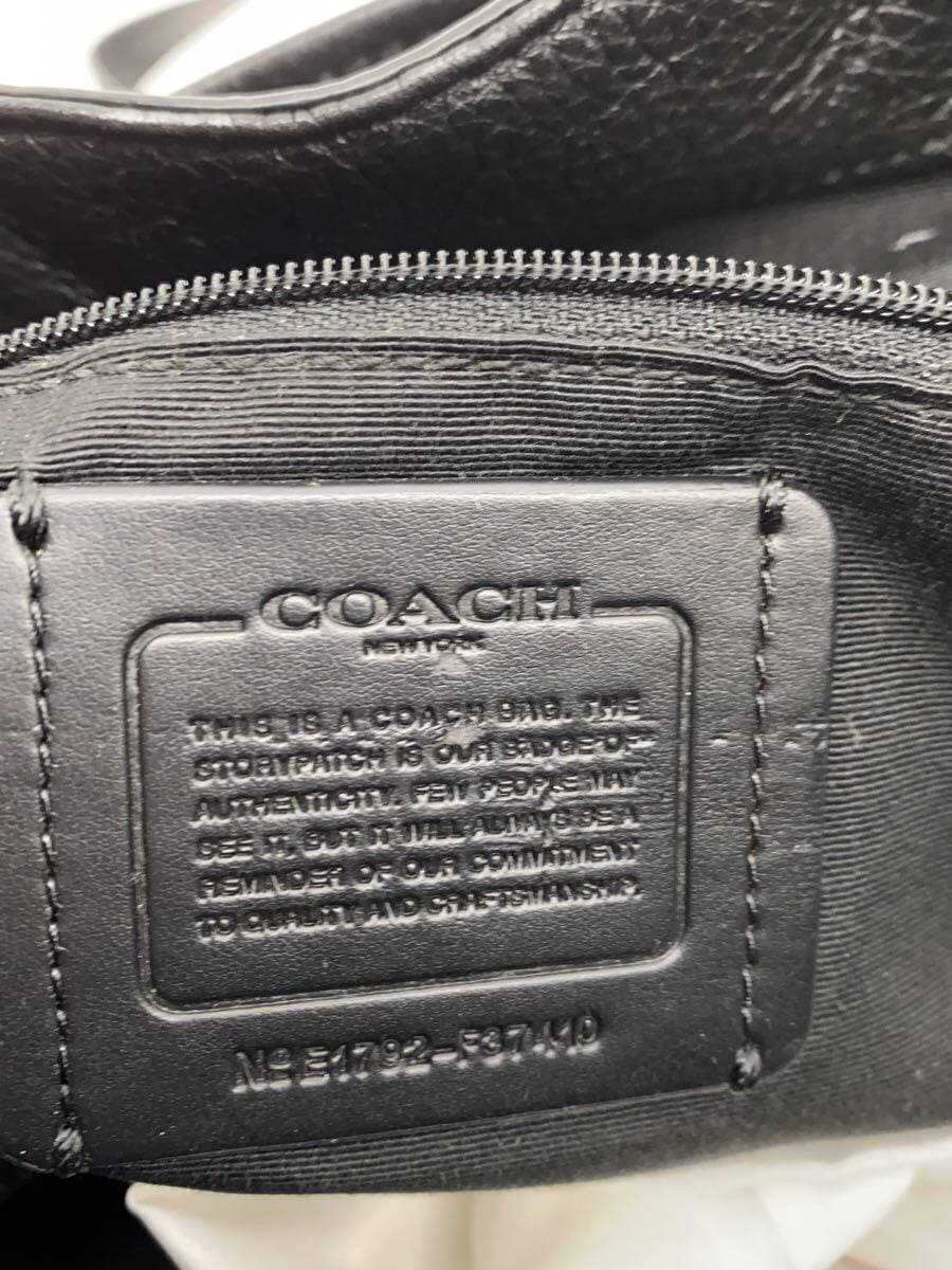COACH Backpack Leather BLK F37410 5