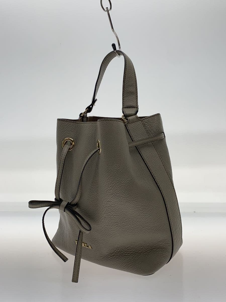 FURLA Shoulder Bag Leather BEG 2