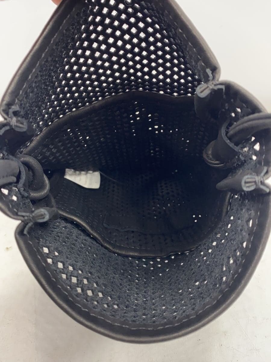 AMIACALVA WASHED LEATHER MESH POCHETTE Mesh Shoulder Bag Cowhide BLK 6