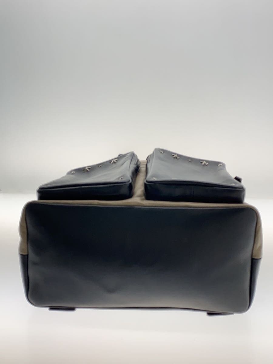 JIMMY CHOO Lennox Studs Backpack Leather BEG 4