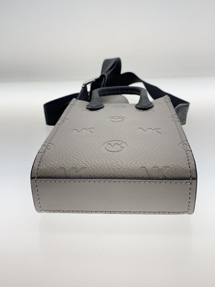 MICHAEL KORS Shoulder Bag Leather Gray All Over Pattern AV-2309 4