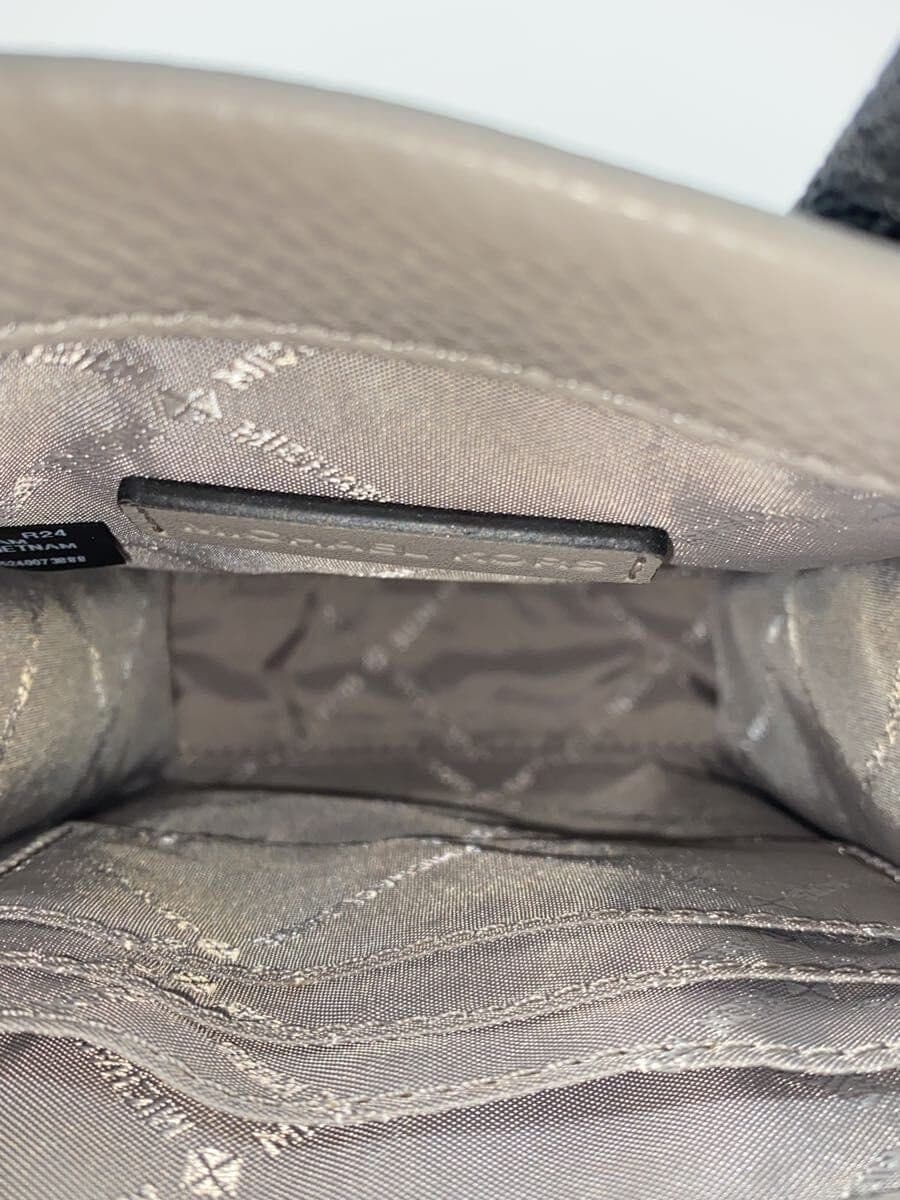 MICHAEL KORS Shoulder Bag Leather Gray All Over Pattern AV-2309 6