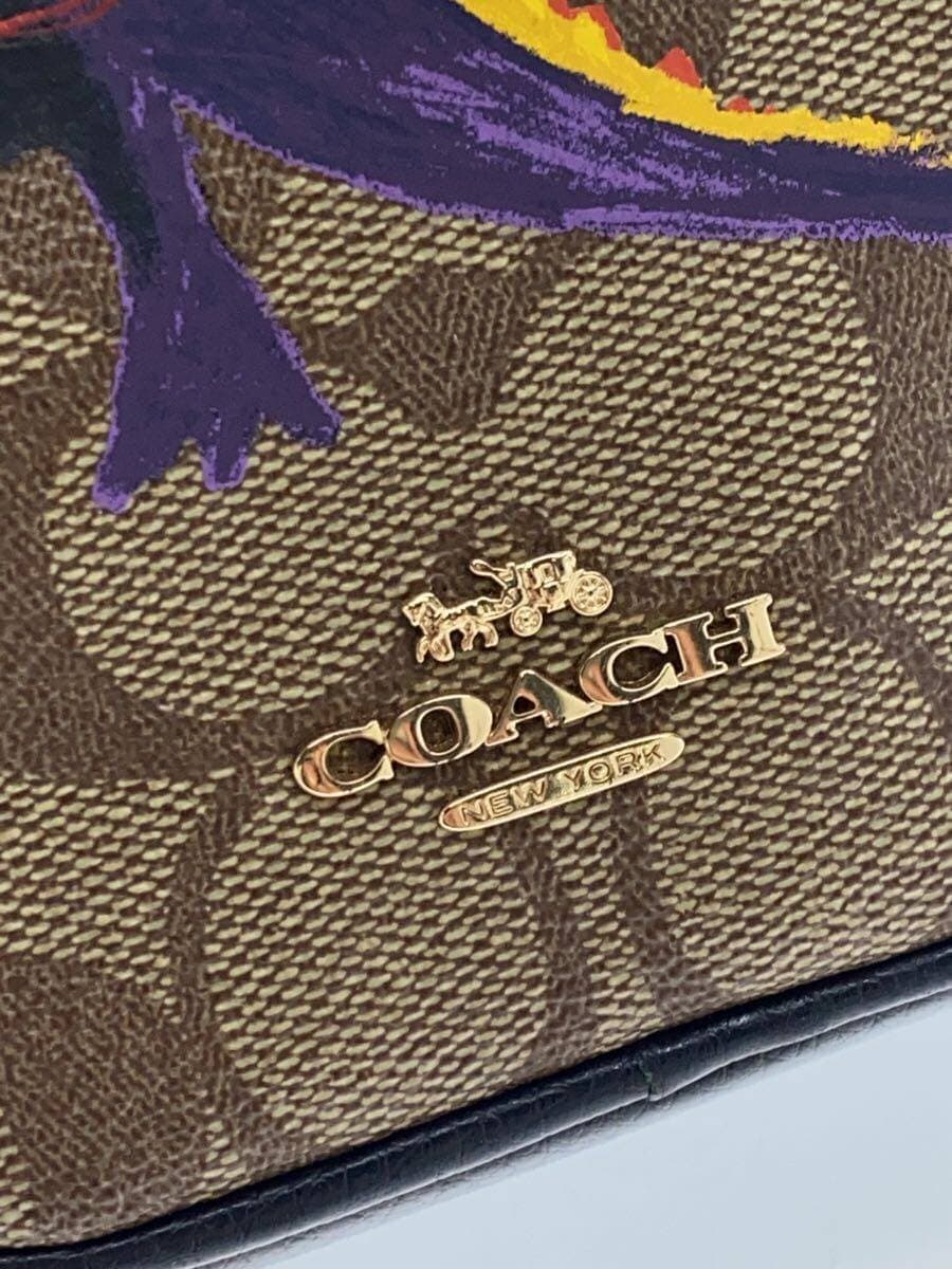 COACH Shoulder Bag PVC Camel Print C5585 5