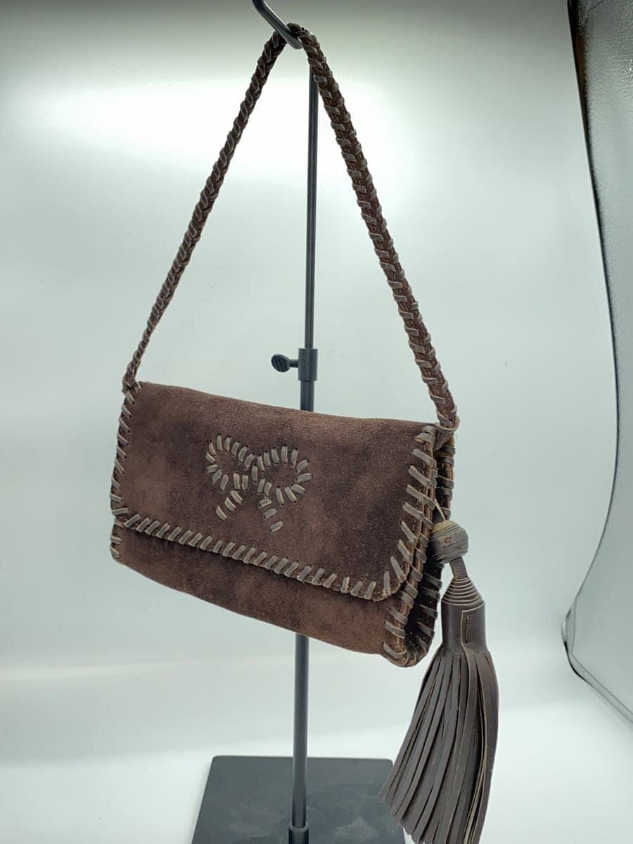 ANYA HINDMARCH Handbag Suede BRW Solid 2