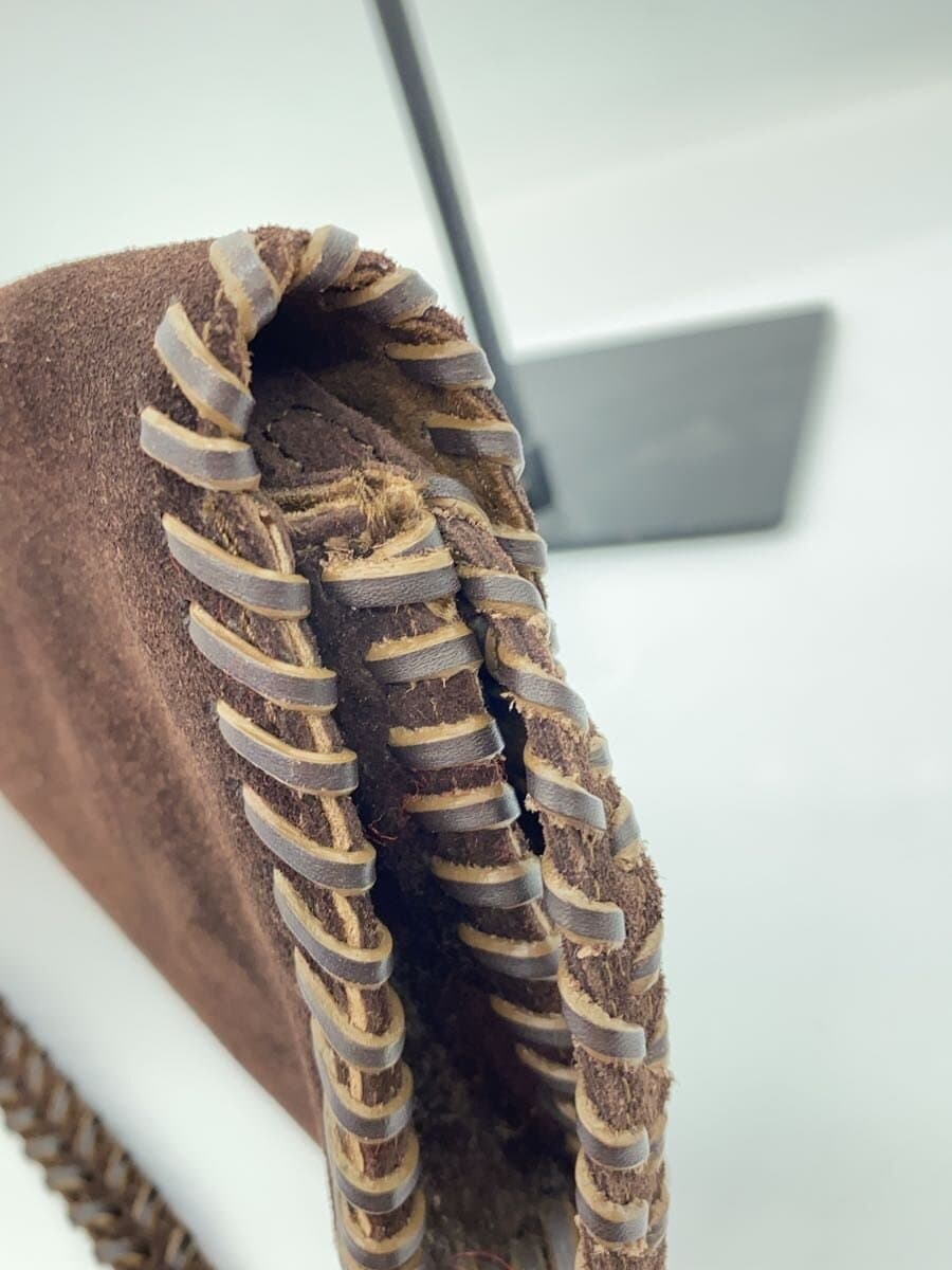 ANYA HINDMARCH Handbag Suede BRW Solid 6