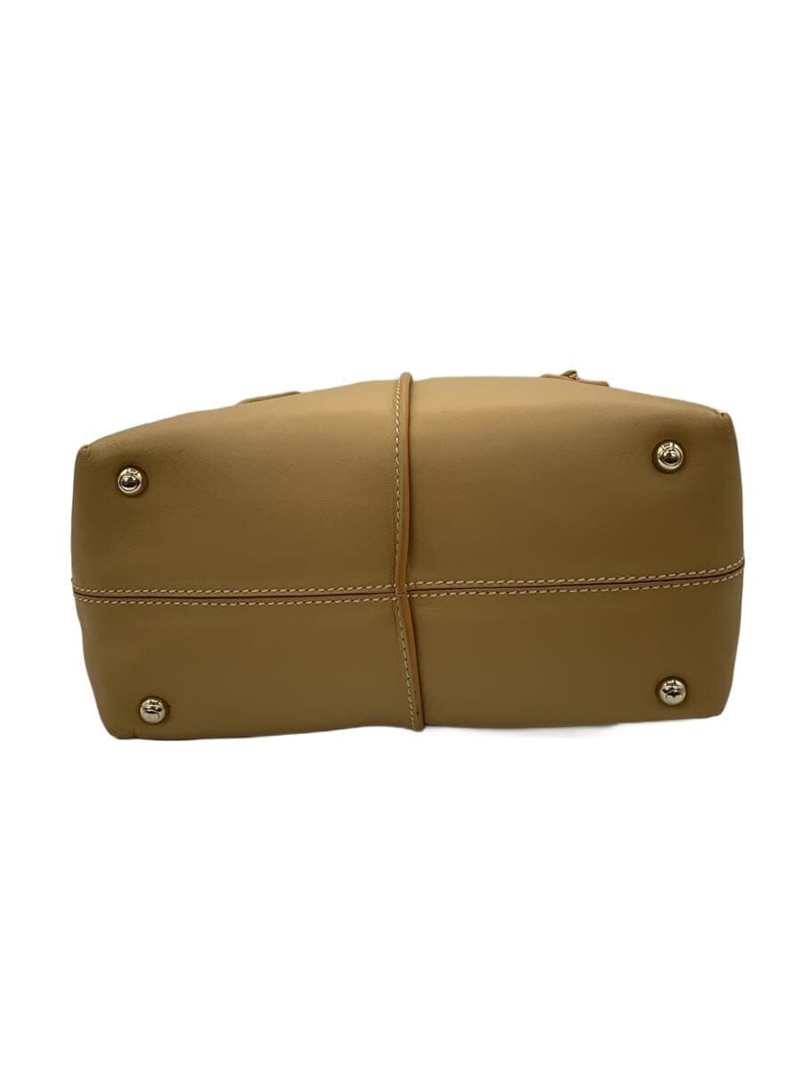TOD’Sd-styling 2-Way Handbag Leather BEG 4