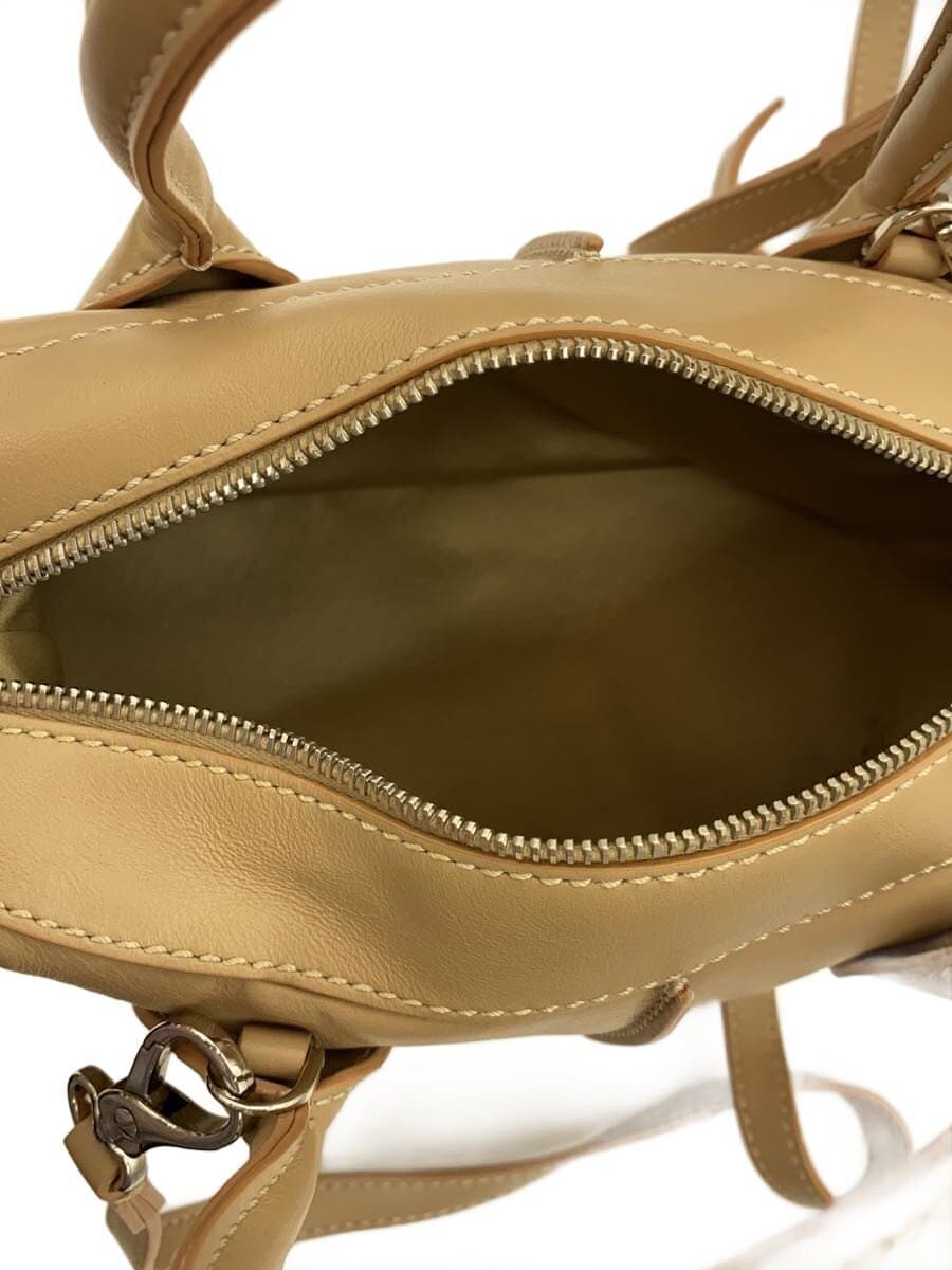 TOD’Sd-styling 2-Way Handbag Leather BEG 6