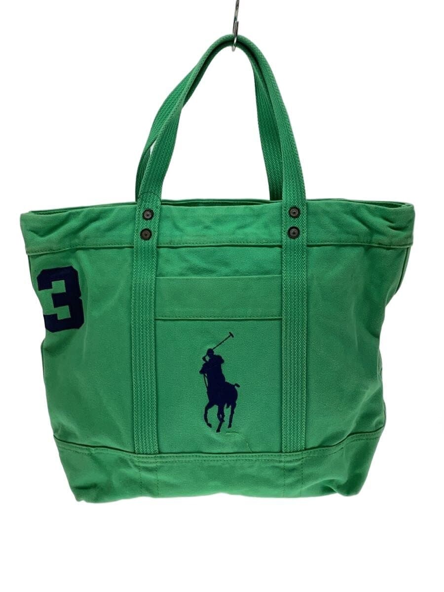 POLO RALPH LAUREN tote bag canvas GRN