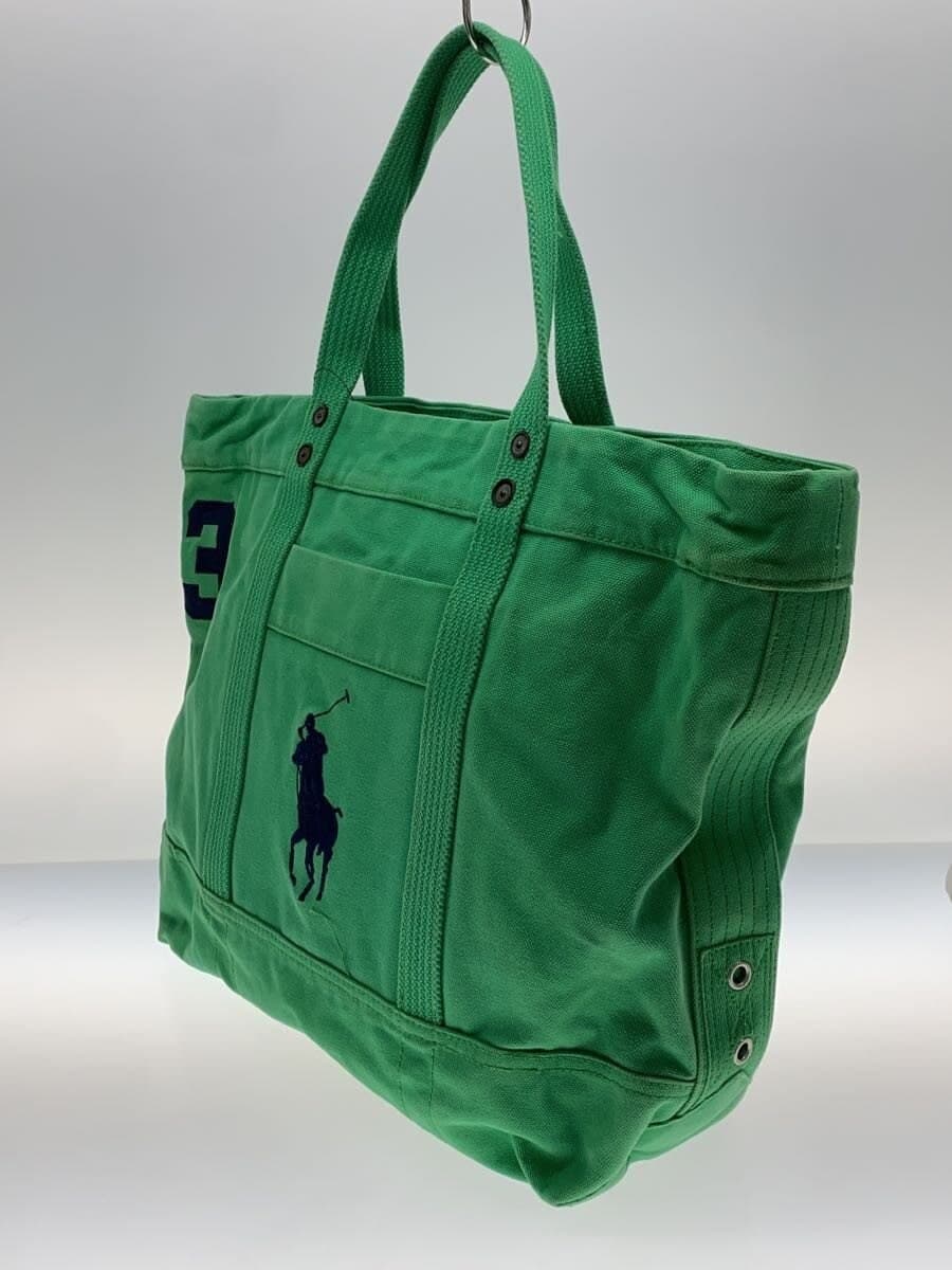 POLO RALPH LAUREN tote bag canvas GRN 2