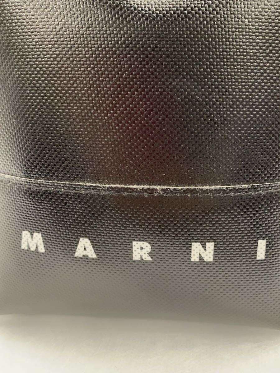 MARNI Crossbody Bag BLK Solid Minor Corner Wear 5
