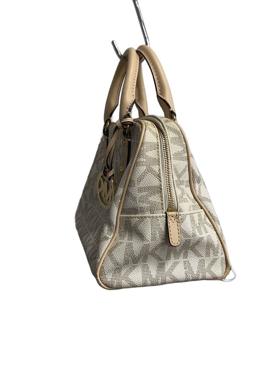 MICHAEL KORS Shoulder Bag Leather CRM All Over Pattern E-1505 Stain Tear 2