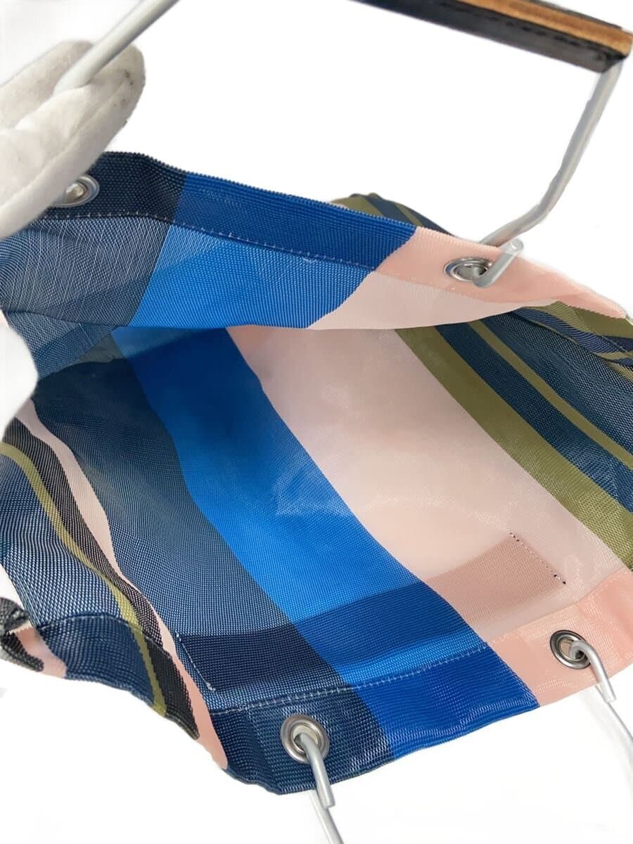 MARNI Tote Bag Nylon Multicolor Stripe 5