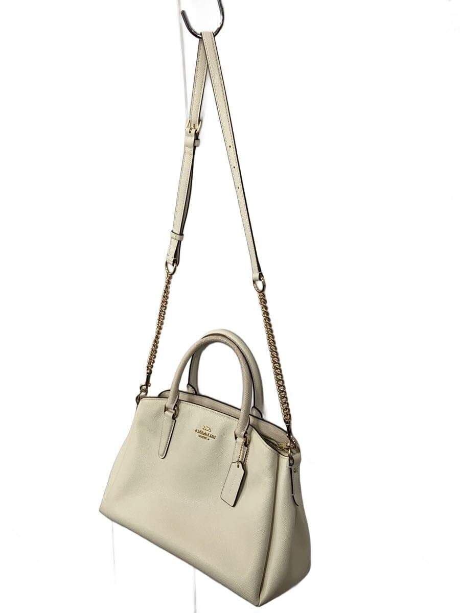 COACH Handbag Leather CRM Solid A1832-F28976 2