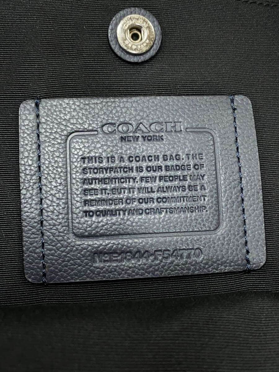 COACH Shoulder Bag Leather GRY Solid 1844-F54770 6