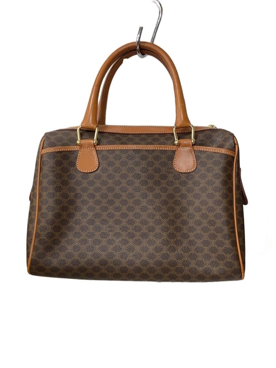 CELINE Boston Bag Leather BRW Allover Pattern MC98 1 3
