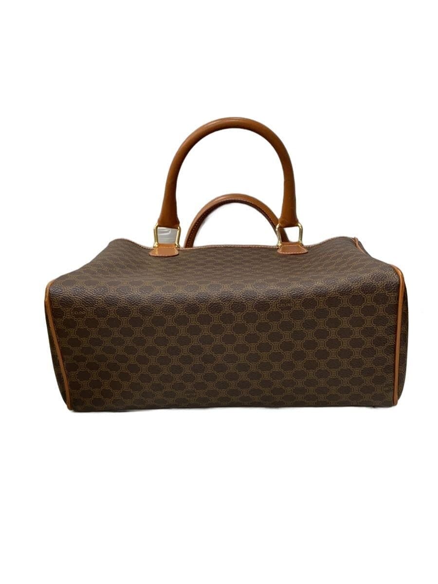 CELINE Boston Bag Leather BRW Allover Pattern MC98 1 4