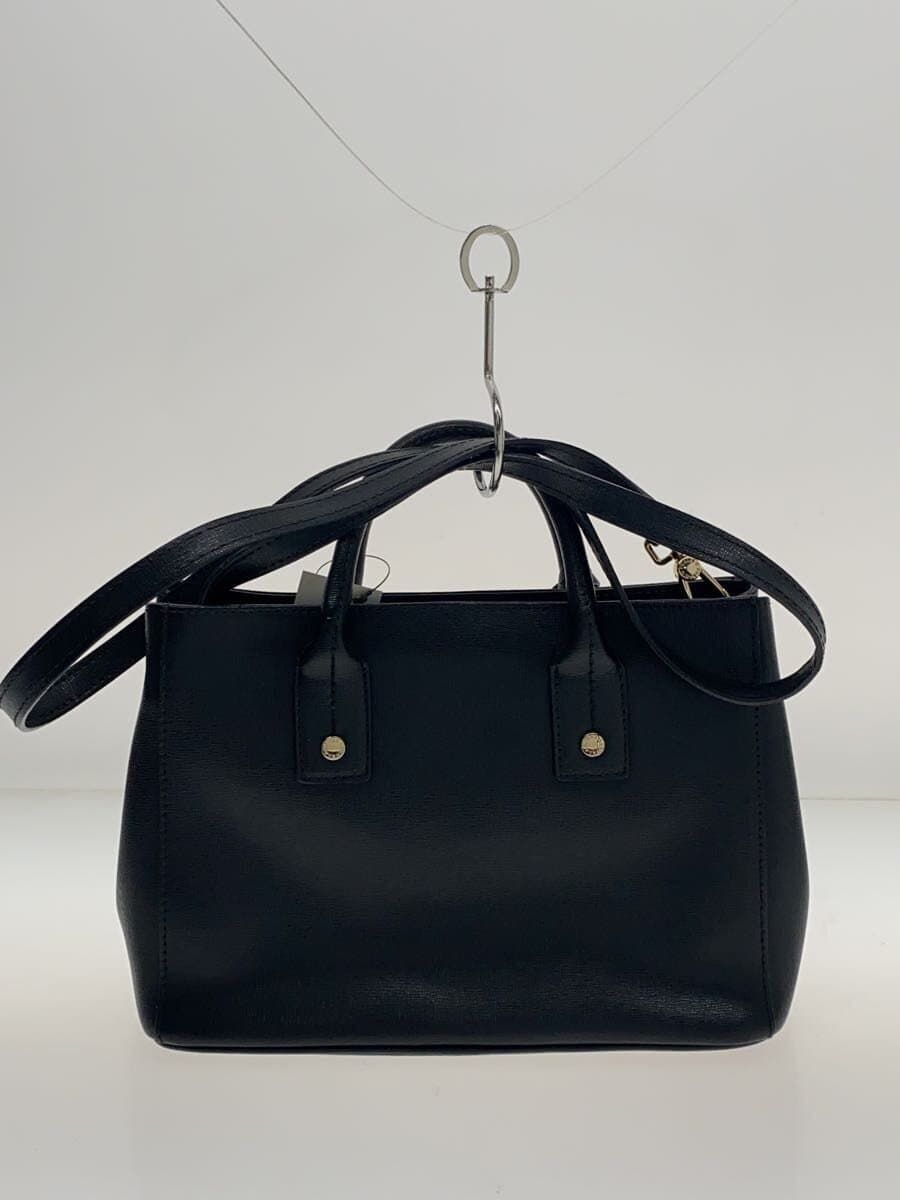 FURLA Shoulder Bag Leather BLK 3