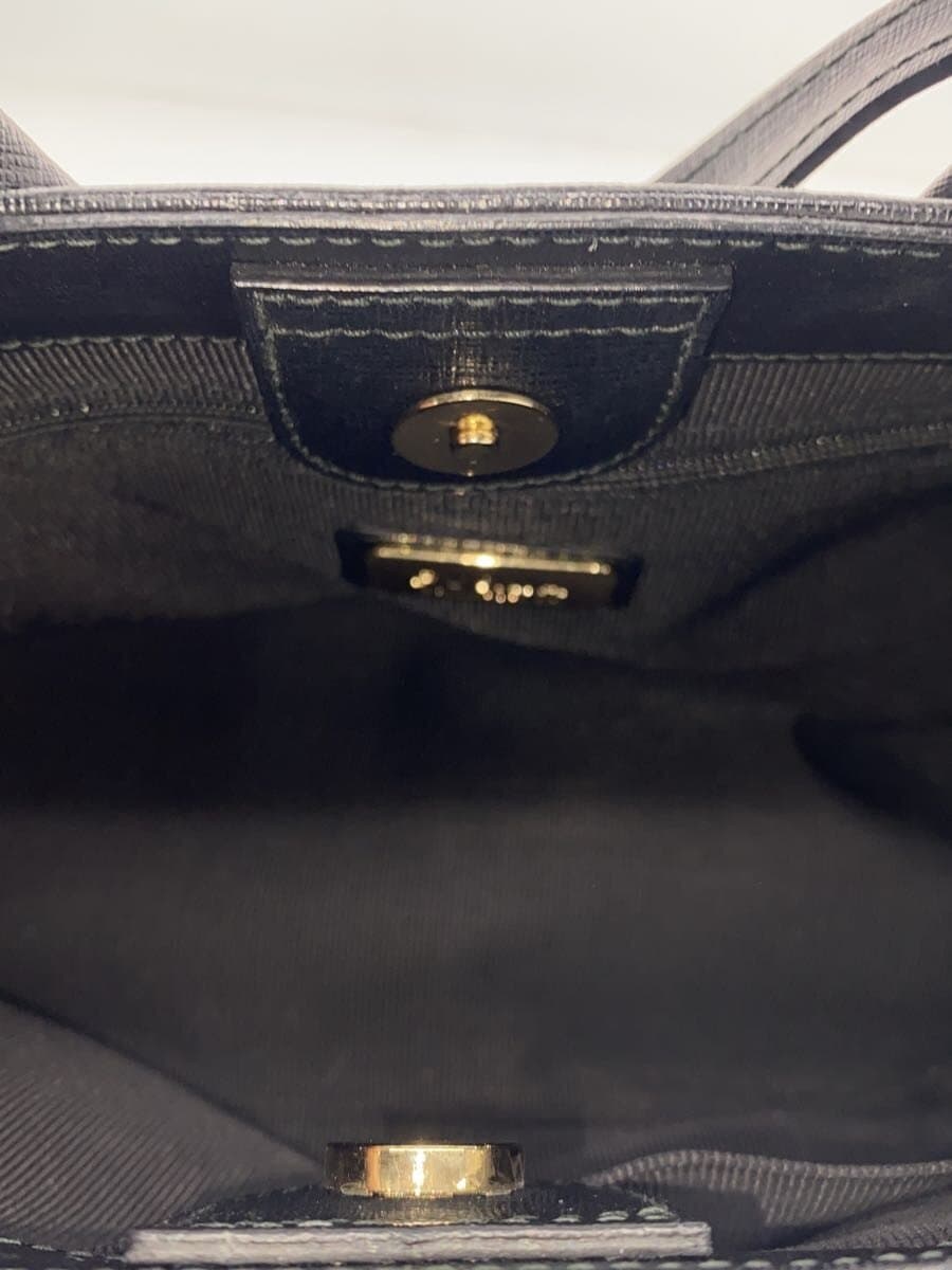 FURLA Shoulder Bag Leather BLK 6