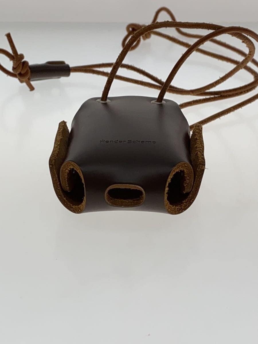 Hender Scheme Pouch Leather BRW Plain 4