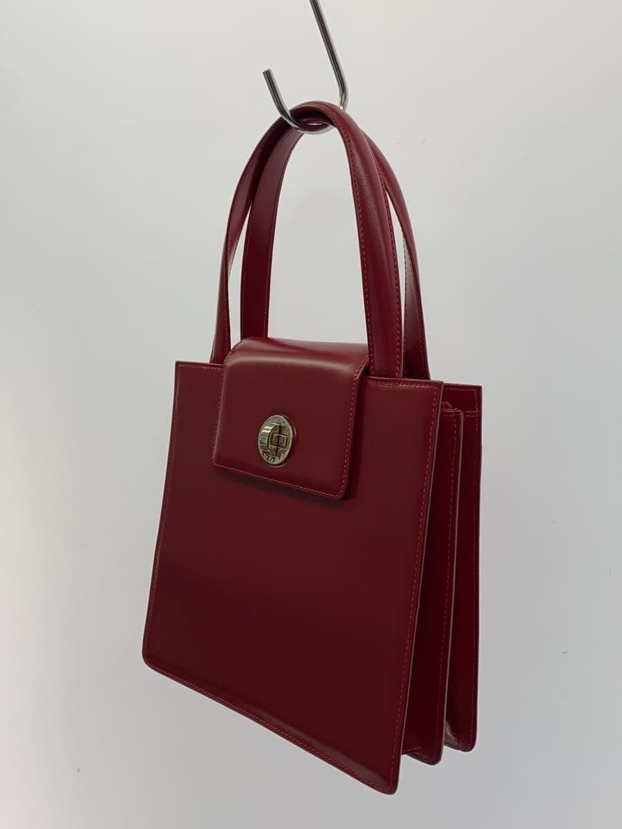 BVLGARI Handbag Leather RED 2
